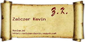 Zalczer Kevin névjegykártya